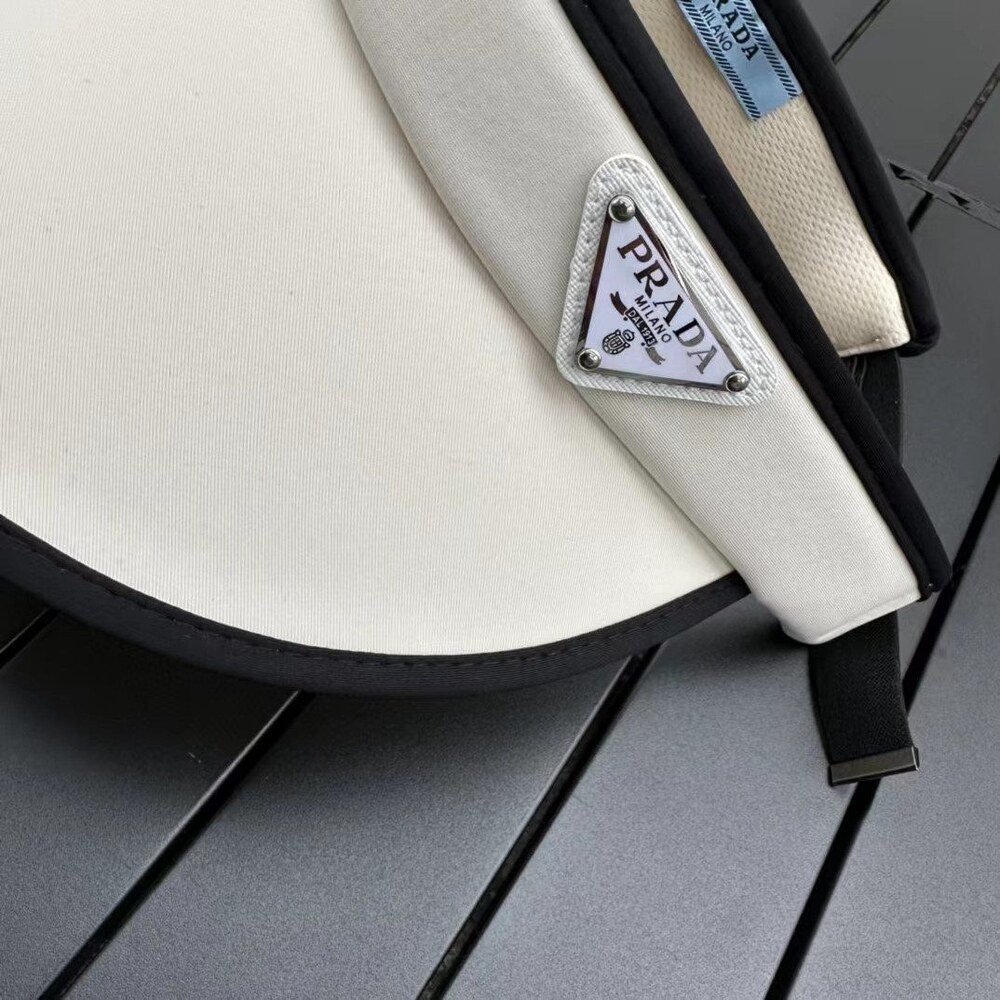 Prada Re Nylon Visor White - Picture 7 of 8